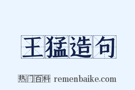 王猛造句是什么意思的图片